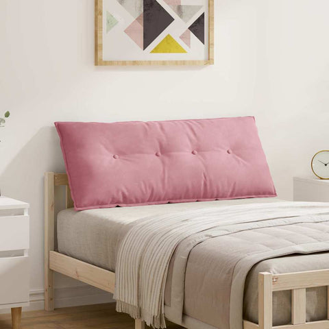 Cuscino per Schiena Rosa 120 x 50 cm Tessuto in Cords