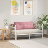 Cuscino per Schiena Rosa 120 x 50 cm Tessuto in Cords