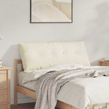 Cuscino per Schiena Crema 120 x 50 cm Tessuto in Cords