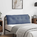 Cuscino per Schiena Blu 120 x 50 cm Tessuto in Cords