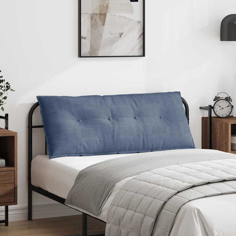 Cuscino per Schiena Blu 120 x 50 cm Tessuto in Cords