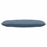 Cuscino per Schiena Blu 120 x 50 cm Tessuto in Cords