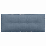 Cuscino per Schiena Blu 120 x 50 cm Tessuto in Cords