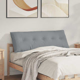 Cuscino per Schiena Grigio chiaro 140 x 19 x 50 cm Tessuto