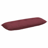 Cuscino per Schiena Rosso Vino 140 x 19 x 50 cm Tessuto
