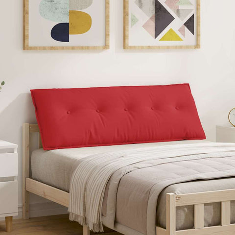 Cuscino per Schiena Rosso 140 x 19 x 50 cm Tessuto