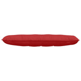 Cuscino per Schiena Rosso 140 x 19 x 50 cm Tessuto