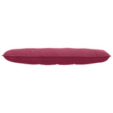 Cuscino per Schiena Rosso Vino 140 x 50 cm Tessuto in Cords