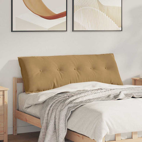 Cuscino per Schiena Marrone 140 x 50 cm Tessuto in Cords