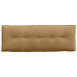 Cuscino per Schiena Marrone 140 x 50 cm Tessuto in Cords