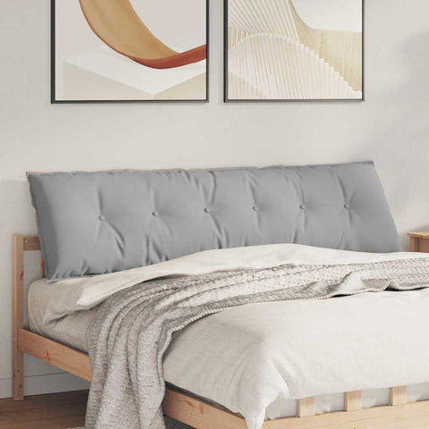 Cuscino per Schiena Grigio Nuvola 180 x 19 x 50 cm Tessuto