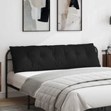 Cuscino per Schiena Nero 180 x 50 cm Tessuto in Microfibra