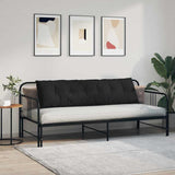 Cuscino per Schiena Nero 180 x 50 cm Tessuto in Microfibra