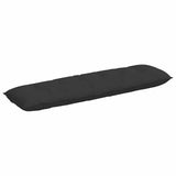 Cuscino per Schiena Nero 180 x 50 cm Tessuto in Microfibra