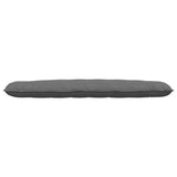 Cuscino per Schiena Grigio scuro 200 x 50 cm