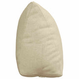 Cuscino per Schiena Crema 45 x 20 x 35 cm Tessuto