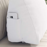 Cuscino per Schiena Bianco 45 x 20 x 35 cm Tessuto