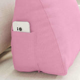 Cuscino per Schiena Rosa 45 x 20 x 35 cm Tessuto