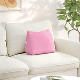 Cuscino per Schiena Rosa 45 x 20 x 35 cm Tessuto
