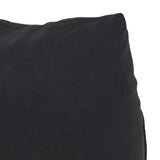 Cuscino per Schiena Nero 45 x 20 x 35 cm Tessuto in Cords