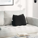 Cuscino per Schiena Nero 45 x 20 x 35 cm Tessuto in Cords