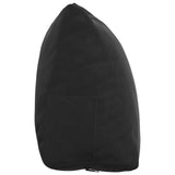 Cuscino per Schiena Nero 45 x 20 x 35 cm Tessuto in Cords