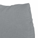 Cuscino per Schiena Grigio chiaro 60 x 20 x 50 cm Tessuto