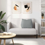 Cuscino per Schiena Grigio chiaro 60 x 20 x 50 cm Tessuto