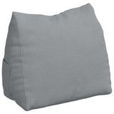 Cuscino per Schiena Grigio chiaro 60 x 20 x 50 cm Tessuto