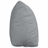 Cuscino per Schiena Grigio chiaro 60 x 20 x 50 cm Tessuto