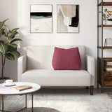 Cuscino per Schiena Rosso Vino 60 x 20 x 50 cm Tessuto