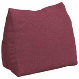 Cuscino per Schiena Rosso Vino 60 x 20 x 50 cm Tessuto