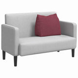 Cuscino per Schiena Rosso Vino 60 x 20 x 50 cm Tessuto