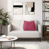 Cuscino per Schiena Rosso Vino 60 x 20 x 50 cm Tessuto in Cords