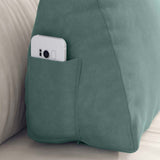 Cuscino per Schiena Verde Mare 60 x 20 x 50 cm Tessuto in Cords