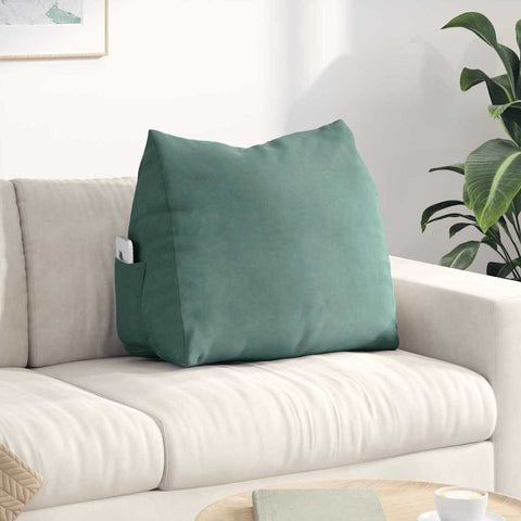 Cuscino per Schiena Verde Mare 60 x 20 x 50 cm Tessuto in Cords