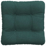 Cuscini per Seduta 4 pcs Verde Scuro 40 x 40 x 12 cm Tessuto