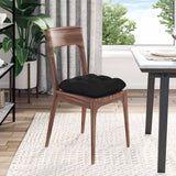 Cuscini per Seduta 4 pcs Nero 40 x 40 cm Tessuto in Microfibra