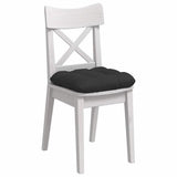 Cuscini per Seduta 4 pcs Nero 40 x 40 cm Tessuto in Microfibra