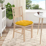 Cuscini per Seduta 4 pcs Giallo Chiaro 40 x 40 cm