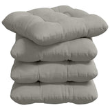 Cuscini per Seduta 4 pcs Grigio chiaro 45 x 45 cm