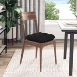 Cuscini per Seduta 4 pcs Nero 45 x 45 cm Tessuto in Microfibra