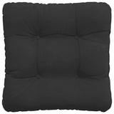 Cuscini per Seduta 4 pcs Nero 45 x 45 cm Tessuto in Microfibra