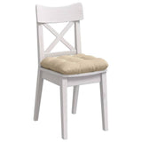 Cuscini per Seduta 4 pcs Crema 45 x 45 cm Tessuto in Microfibra