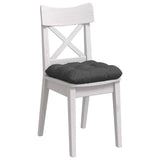 Cuscini per Seduta 4 pcs Grigio scuro 45 x 45 cm