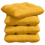 Cuscini per Seduta 4 pcs Giallo Chiaro 45 x 45 cm