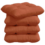 Cuscini per Seduta 4 pcs Rosso Arancio 45 x 45 cm