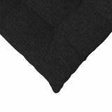 Cuscini per Seduta 2 pcs Nero 40 x 40 x 6 cm Tessuto