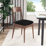 Cuscini per Seduta 2 pcs Nero 40 x 40 x 6 cm Tessuto