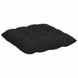 Cuscini per Seduta 2 pcs Nero 40 x 40 x 6 cm Tessuto